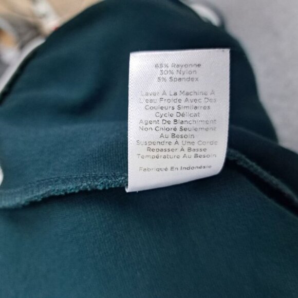 Talbots Ankle Snap Ponte Stretch Pull On Leggings Hunter Green Sz. M - Picture 7 of 7